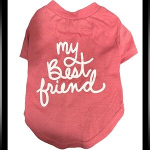 Dog T-Shirt /My Best Friend Pink SM